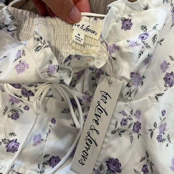 BNWT For Love and Lemons Leslie Blouse in Multi - Picture 4 of 14